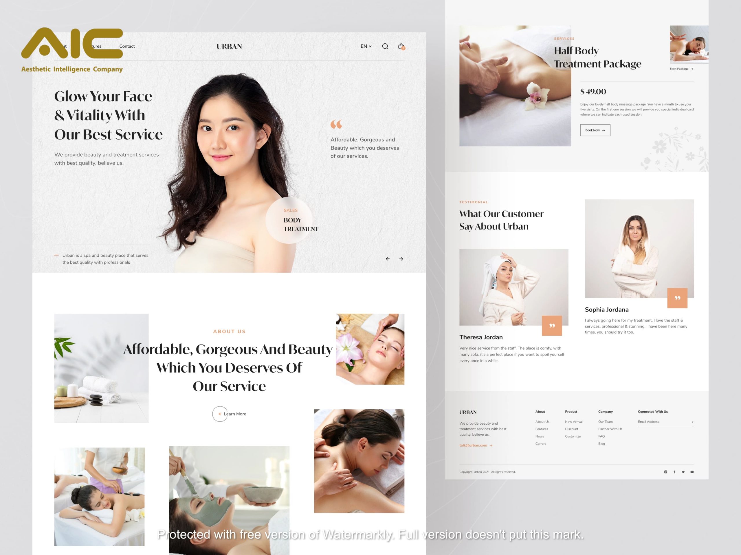 Thiết kế website spa đẹp