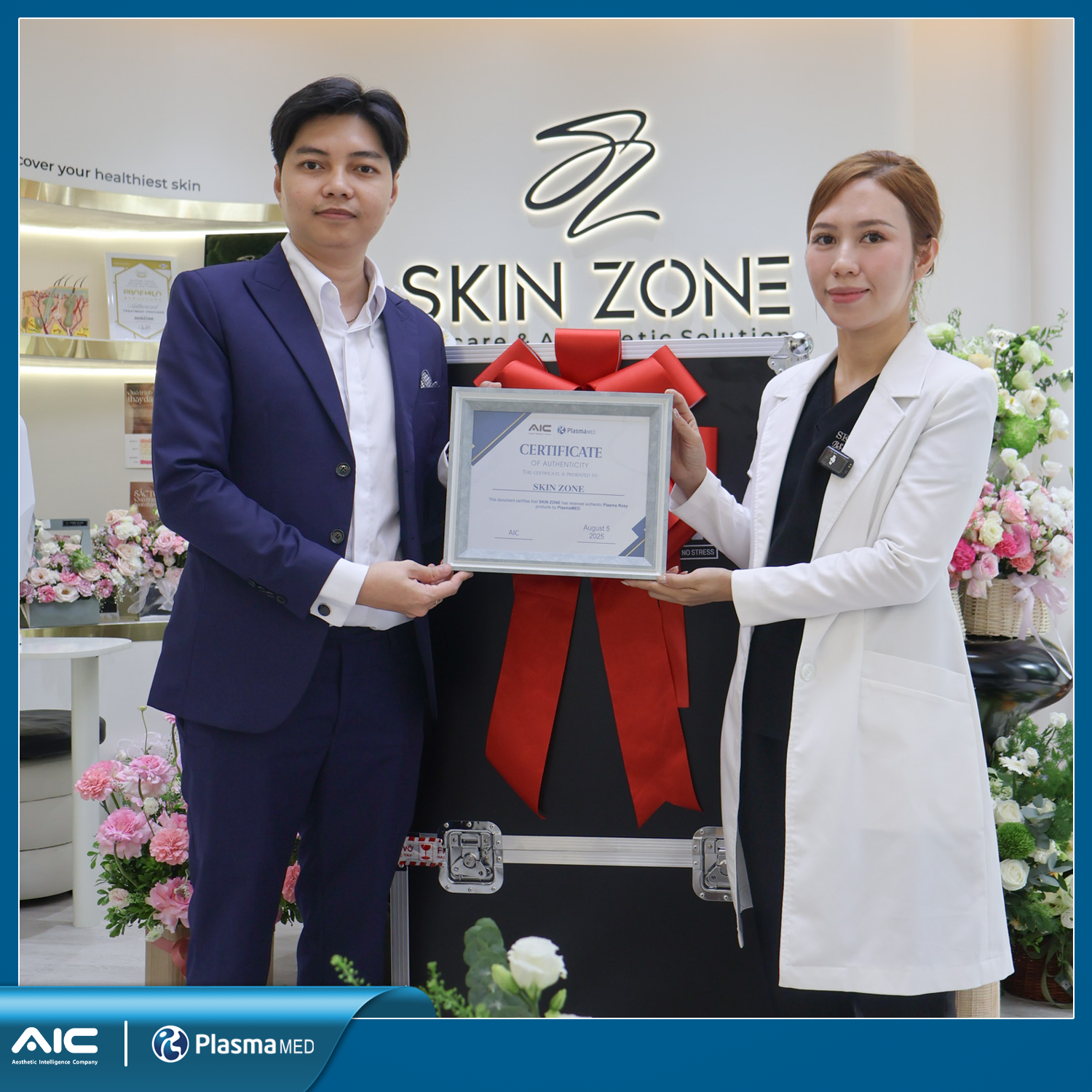 AIC chuyển giao Plasma rosy cho Skin zone