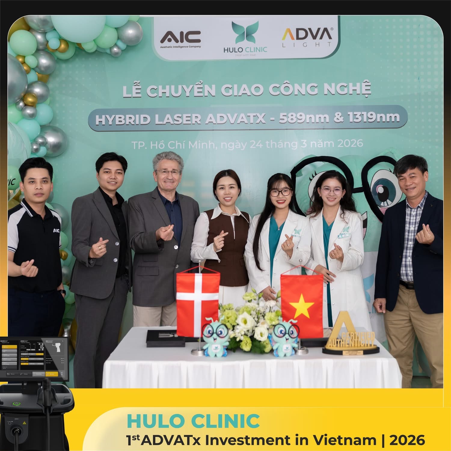 Chuyển giao Advatx - Advalight - Hulo Clinic